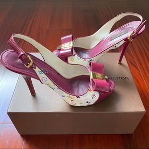 Louis Vuitton Multicolor Monogram Heels Size 38